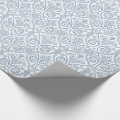 Blauwe en witte papiergift cadeaupapier (Hoek)