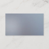 Blauwe en witte pastor of Deacon Cross Visitekaartje (Achterkant)