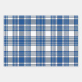 BLAUWE EN WITTE PATRONEN INPAKPAPIER VEL (Voorkant 3)