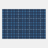 BLAUWE EN WITTE PATRONEN INPAKPAPIER VEL (Voorkant)