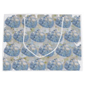 Blauwe en witte peulvruchten groot cadeauzakje (Voorkant)