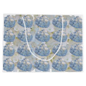 Blauwe en witte peulvruchten groot cadeauzakje (Achterkant)