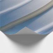 Blauwe en witte plastic verpakking cadeaupapier (Hoek)