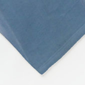 Blauwe en witte plastic verpakking fleece deken (Hoek)