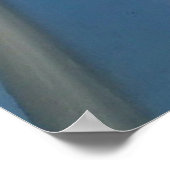 Blauwe en witte plastic verpakking poster (Hoek)