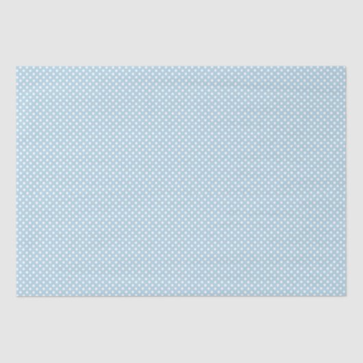 Blauwe en witte poka Dots | De kleur aanpassen Tissuepapier (Voorkant)