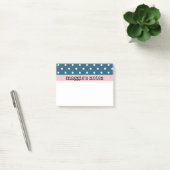 Blauwe en witte poka Dots Post-it® Notes (Kantoor)