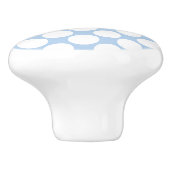 Blauwe en witte pokadop Ceramic Knob Keramische Knop (Zijkant)