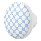 Blauwe en witte pokadop Ceramic Knob Keramische Knop (Rechts)