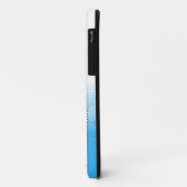 Blauwe En Witte Pootafdrukken Met Krantenpapier Ac Case-Mate iPhone Case (Achterkant/links)