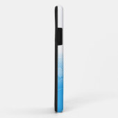 Blauwe En Witte Pootafdrukken Met Krantenpapier Ac Case-Mate iPhone Case (Achterkant/rechts)
