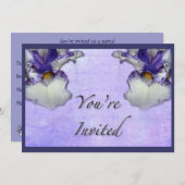 Blauwe en witte reuzenventilator kaart (Voorkant / Achterkant)