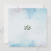 Blauwe en witte rozen en diamanten (Achterkant)