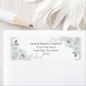 blauwe en witte rozen etiket (Insitu)