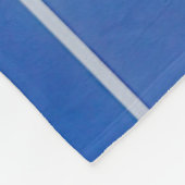 Blauwe en witte ruiten fleece deken (Hoek)