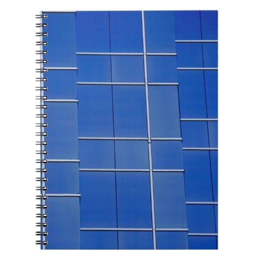Blauwe en witte ruiten notitieboek (Voorkant)
