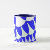 Blauwe en witte schaaltjes mok (Midden)