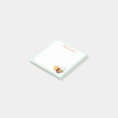 Blauwe en witte schattige honingbijen op maat post-it® notes (Schuin)