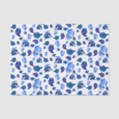 Blauwe en witte Siamese gevechtsvis Tissuepapier (Voorkant)