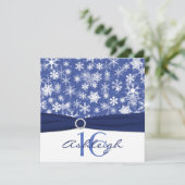 Blauwe en witte sinaasappel kaart (Staand voorkant)