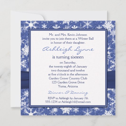 Blauwe en witte sinaasappel kaart (Achterkant)