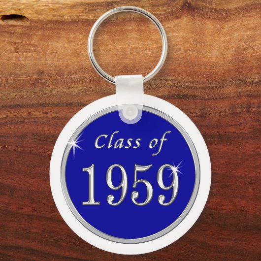 Blauwe en witte Sleutelhanger van 1959 (Achterkant)