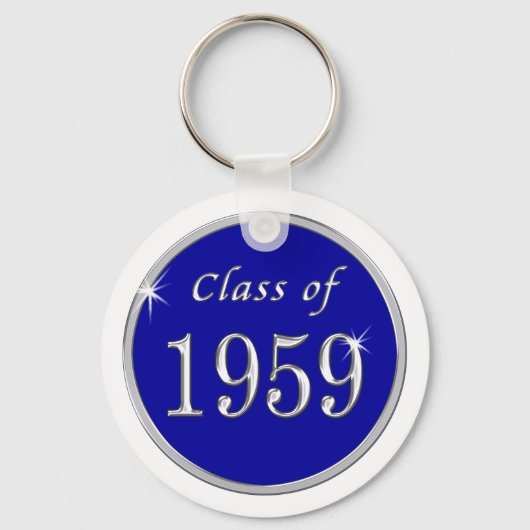 Blauwe en witte Sleutelhanger van 1959 (Achterkant)