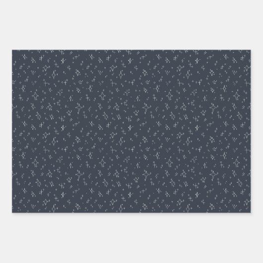 blauwe en witte sneeuwheuvels inpakpapier vel (Voorkant 3)