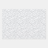 blauwe en witte sneeuwheuvels inpakpapier vel (Voorkant 2)