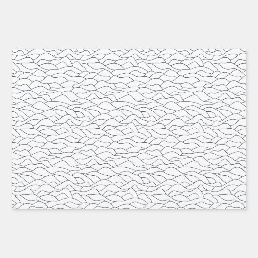 blauwe en witte sneeuwheuvels inpakpapier vel (Voorkant 2)