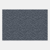 blauwe en witte sneeuwheuvels inpakpapier vel (Voorkant)