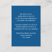 Blauwe en witte sneeuwvlokken De Kaart van de Ontv (Achterkant)