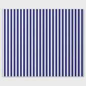 Blauwe en witte snoepjes strepen cadeaupapier (Vlak)