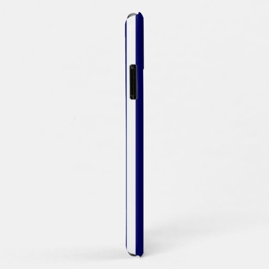 Blauwe en witte snoepjes strepen Case-Mate iPhone case (Achterkant/rechts)