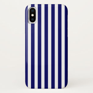Blauwe en witte snoepjes strepen Case-Mate iPhone case