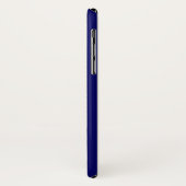 Blauwe en witte snoepjes strepen Case-Mate iPhone case (Achterkant/links)