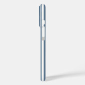Blauwe en witte snoepjes strepen Case-Mate iPhone case (Achterkant / Links)