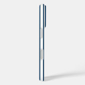 Blauwe en witte snoepjes strepen Case-Mate iPhone case (Achterkant / Rechts)