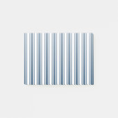 Blauwe en witte snoepjes strepen post-it® notes (Voorkant)