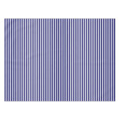 Blauwe en witte snoepjes strepen tafelkleed (Voorkant (Horizontaal))