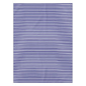 Blauwe en witte snoepjes strepen tafelkleed (Voorkant)