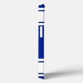 Blauwe en witte sportband Case-Mate iPhone case (Achterkant / Rechts)