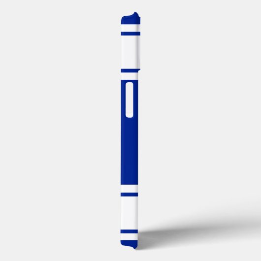 Blauwe en witte sportband Case-Mate iPhone case (Achterkant / Rechts)