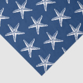 Blauwe en witte staartschar Kustkust Tissuepapier (Detail)