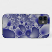 blauwe en witte steenmozaïekifoon Case-Mate iPhone case (Achterkant (horizontaal))