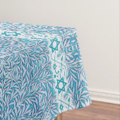 Blauwe en witte ster van David Border Tafelkleed (Voorbeeld)