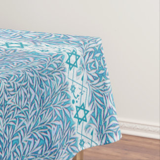 Blauwe en witte ster van David Border Tafelkleed