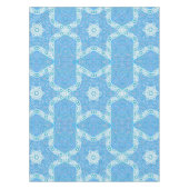 Blauwe en witte ster van David Border Tafelkleed (Voorkant)