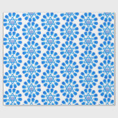 Blauwe en witte ster van David Hanukkah Cadeaupapier (Vlak)