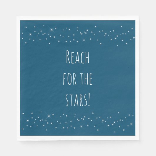 Blauwe en witte sterren servet (Voorkant)